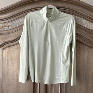 adidas Mint Long Sleeve Quarter Zip Top